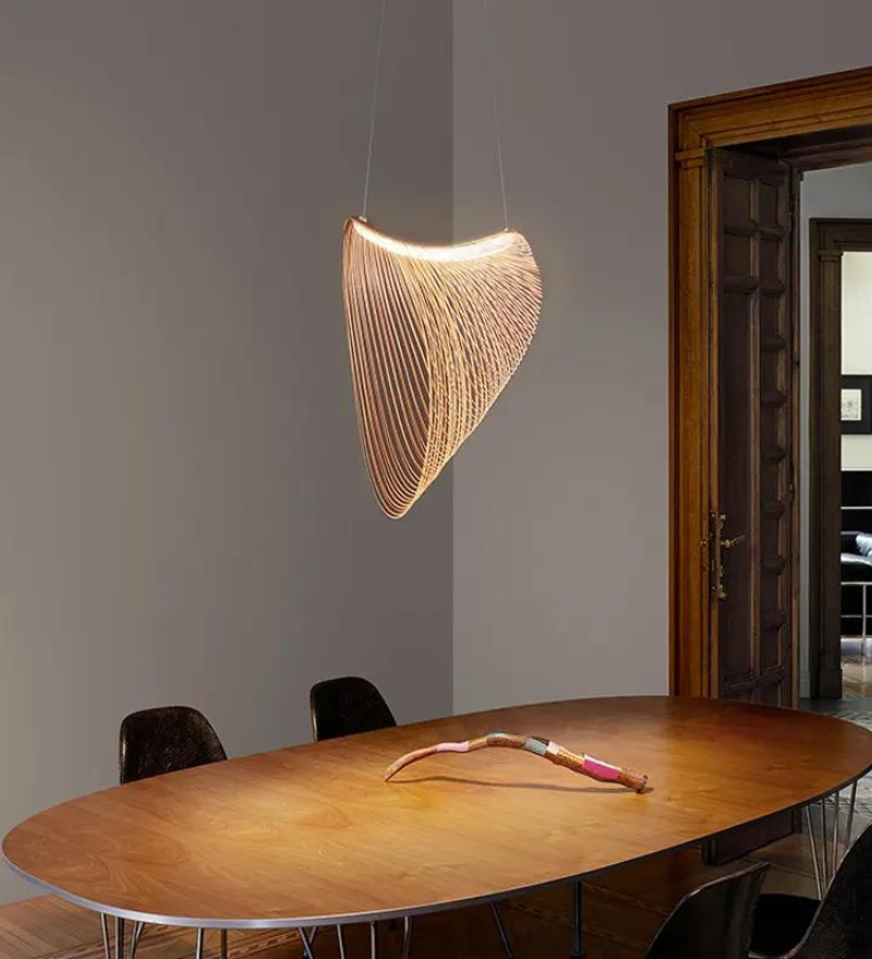 Stello Bamboo Ring Chandelier - Large