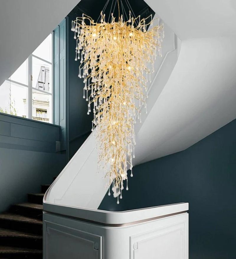 Nordic Crystal Double Height Chandelier - Small