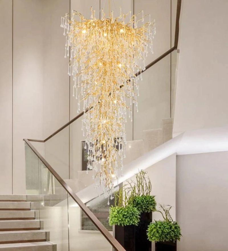 Nordic Crystal Double Height Chandelier - Small