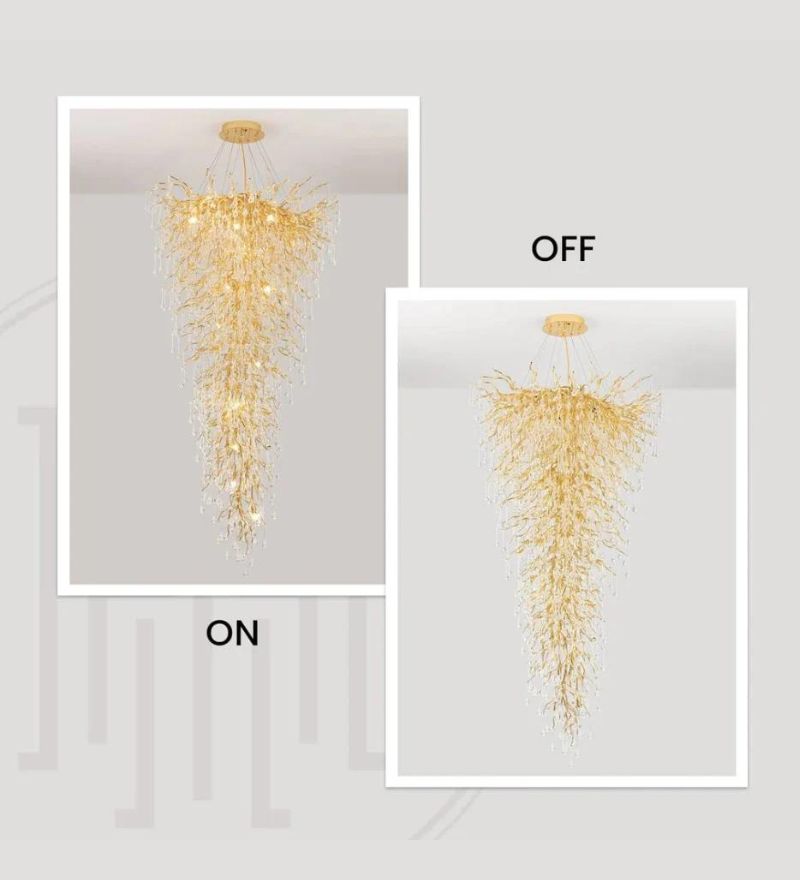 Nordic Crystal Double Height Chandelier - Small