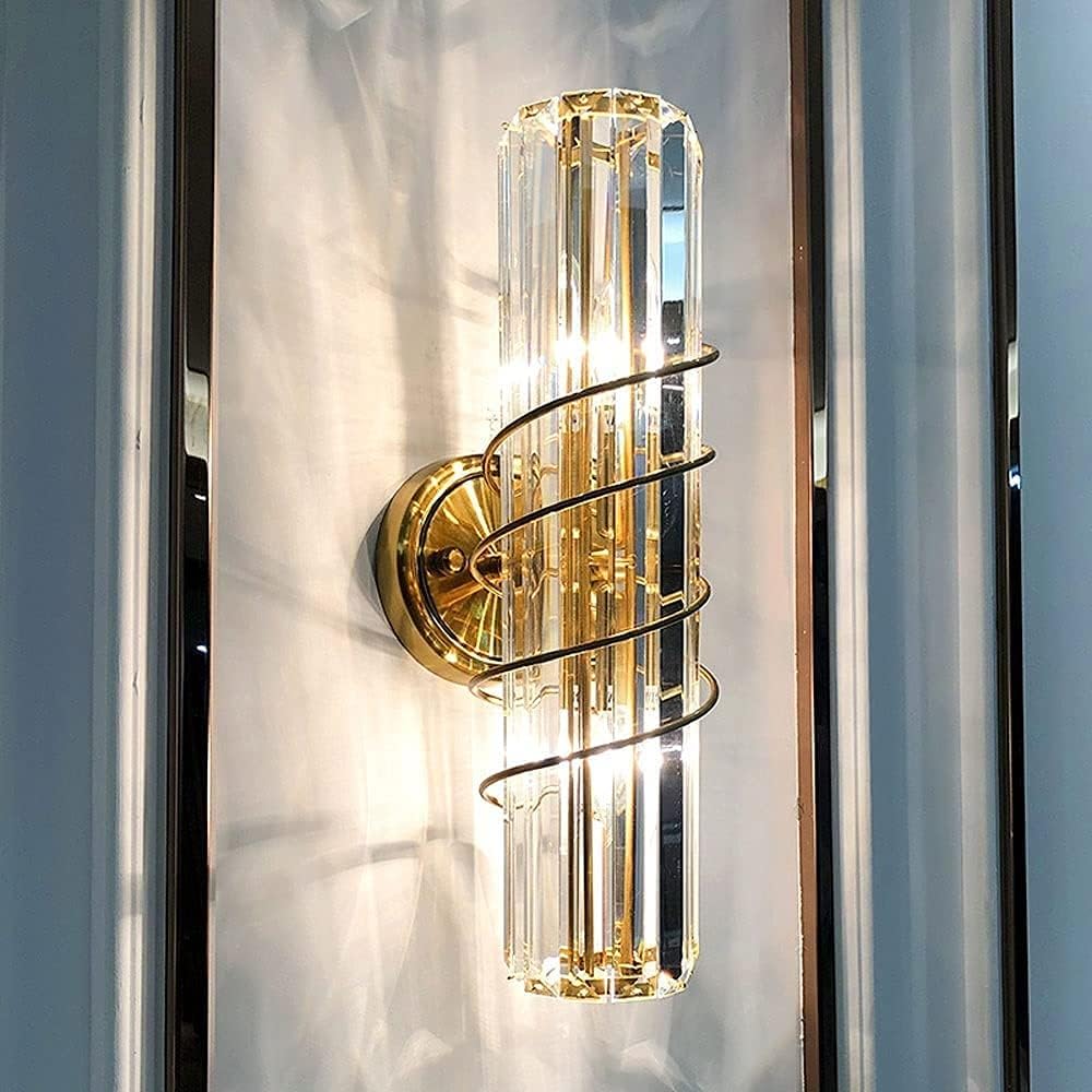 Spiral Crystal Wall Light – Glamour in Every Curve