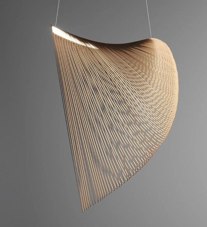 Stello Bamboo Ring Chandelier - Large