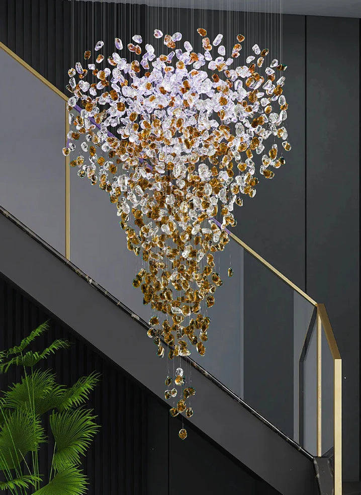 Stone Double Height Chandelier