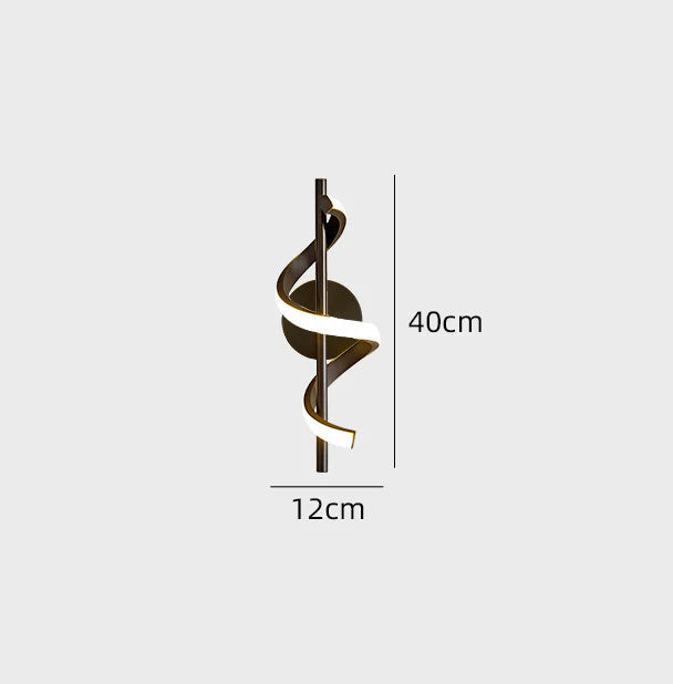 Modern Spiral LED Wall Light