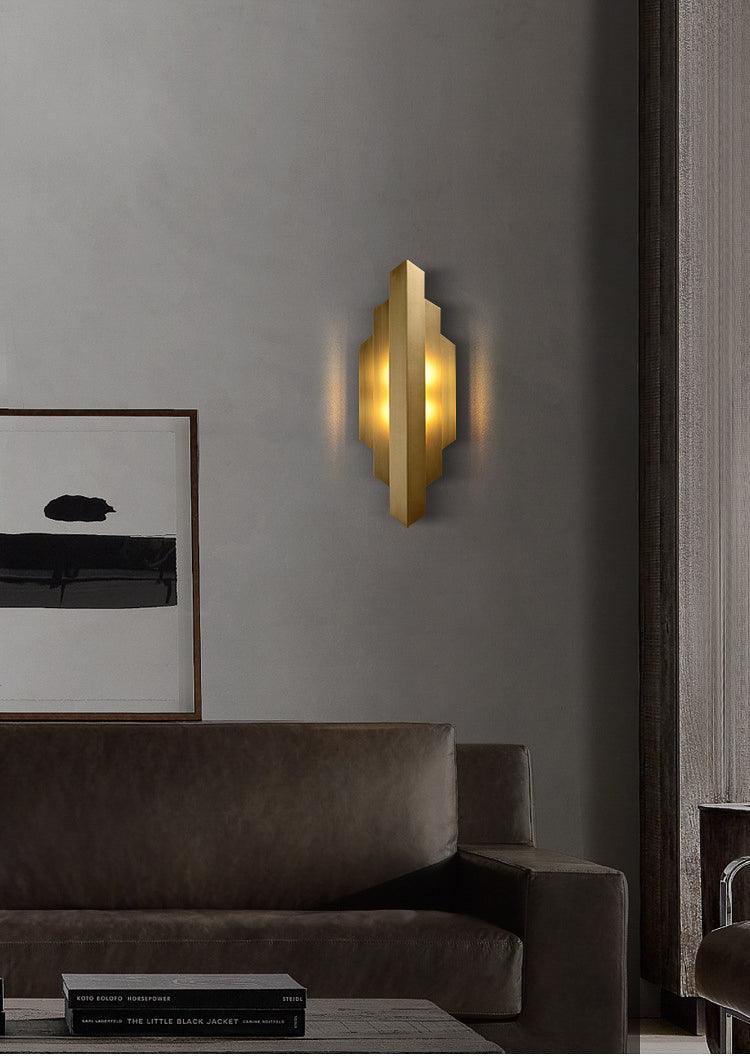 Gold Metal LED Wall Light