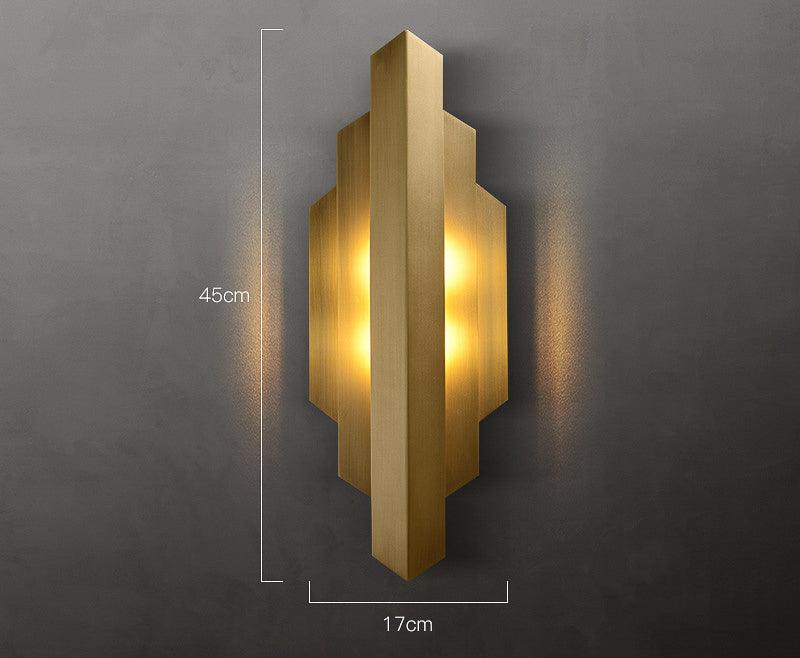 Gold Metal LED Wall Light