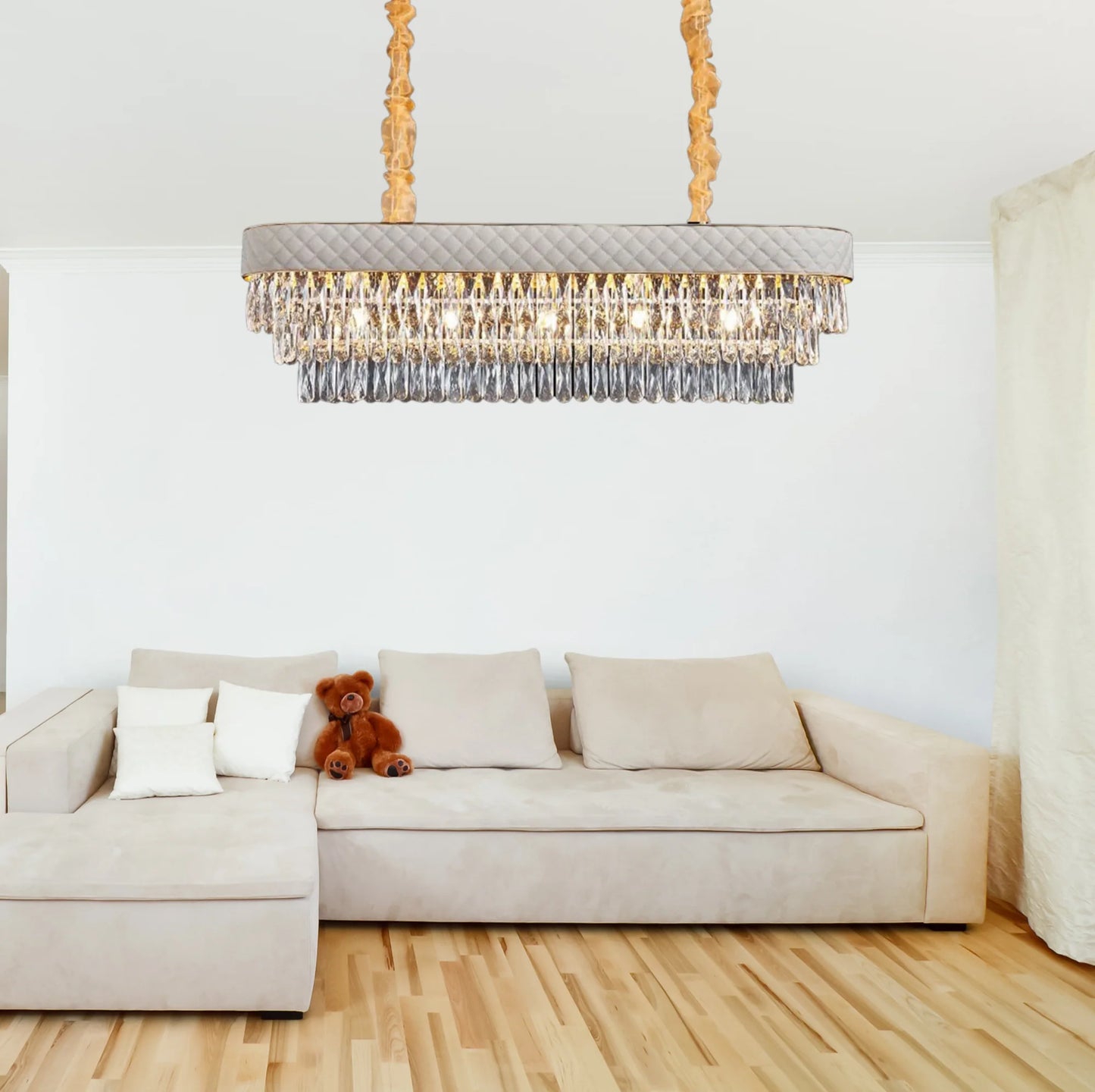 MOSQUE LEATHER LINEAR CHANDELIER