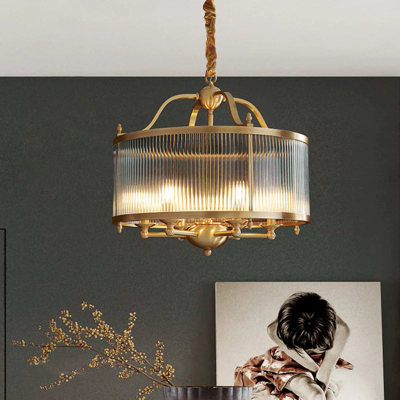 Modern 400 MM Crystal Chandelier – Brass Gold Metal Finish for Entrance & Living Room