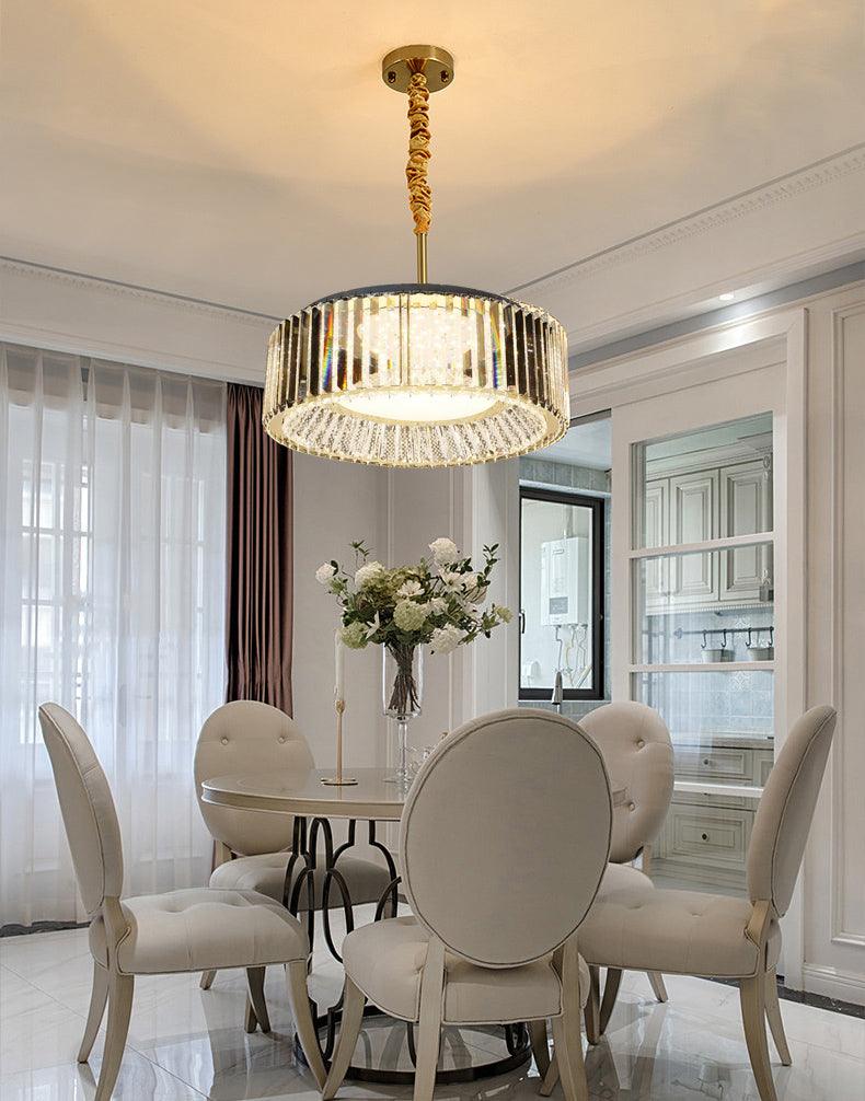 Modern 500MM Gold LED Ceiling Chandelier Hanging Light – K9 Crystal