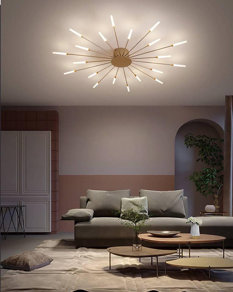 20 Light Gold Body Acrylic LED Chandelier