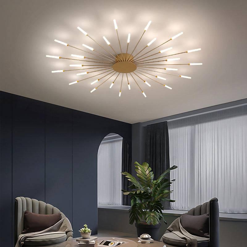 20 Light Gold Body Acrylic LED Chandelier