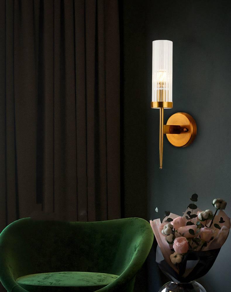 Clear Glass Long Wall Light