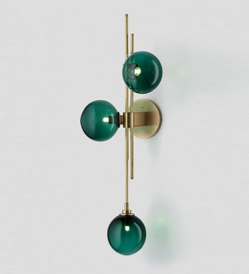 DAZZLED GOLD GLASS WALL LIGHT