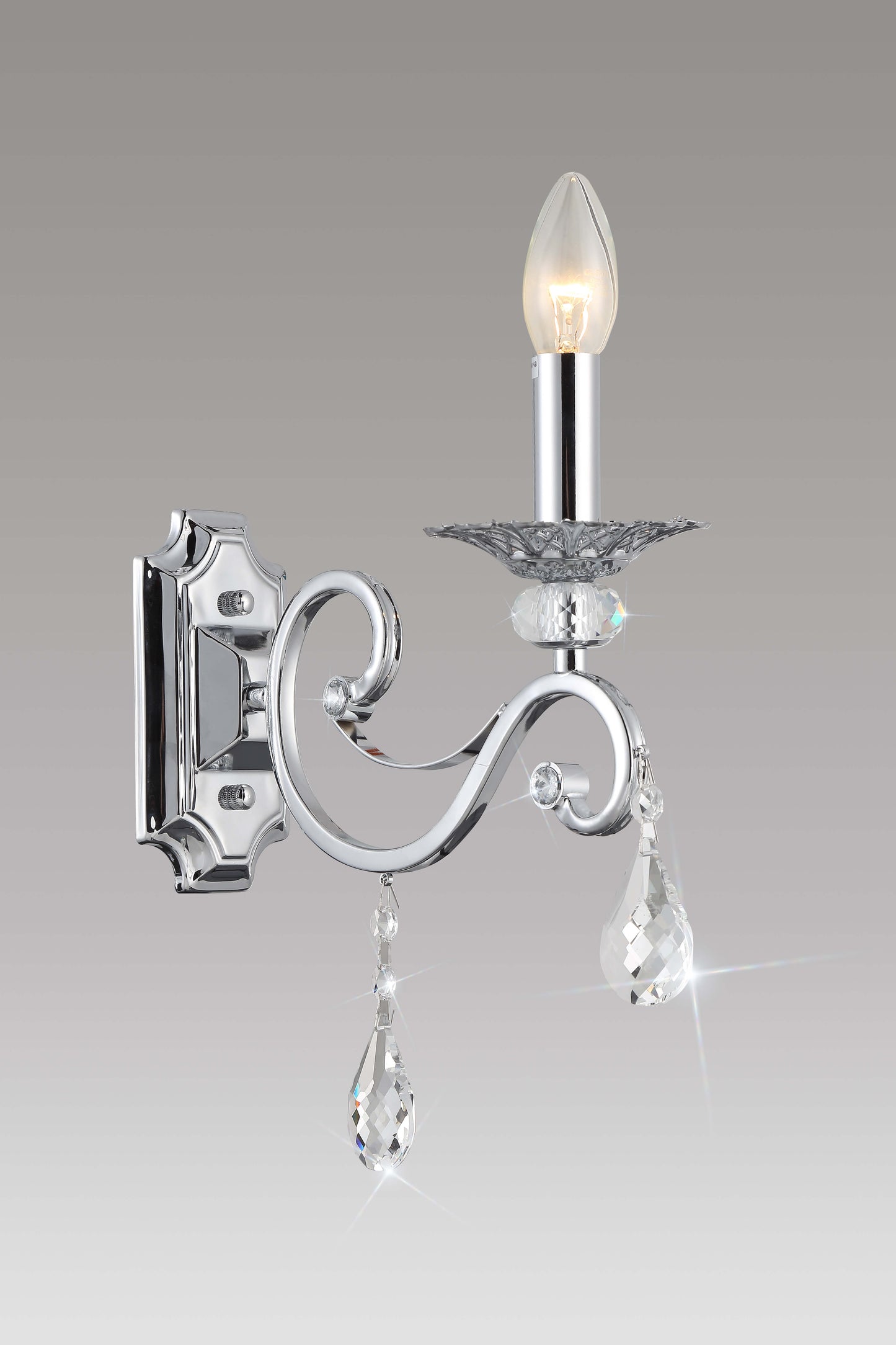 ARONA Chrome Wall Light - Stello Light Studio