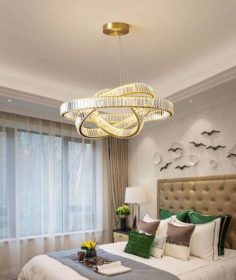 CRYSTAL 3 RINGS CHANDELIER