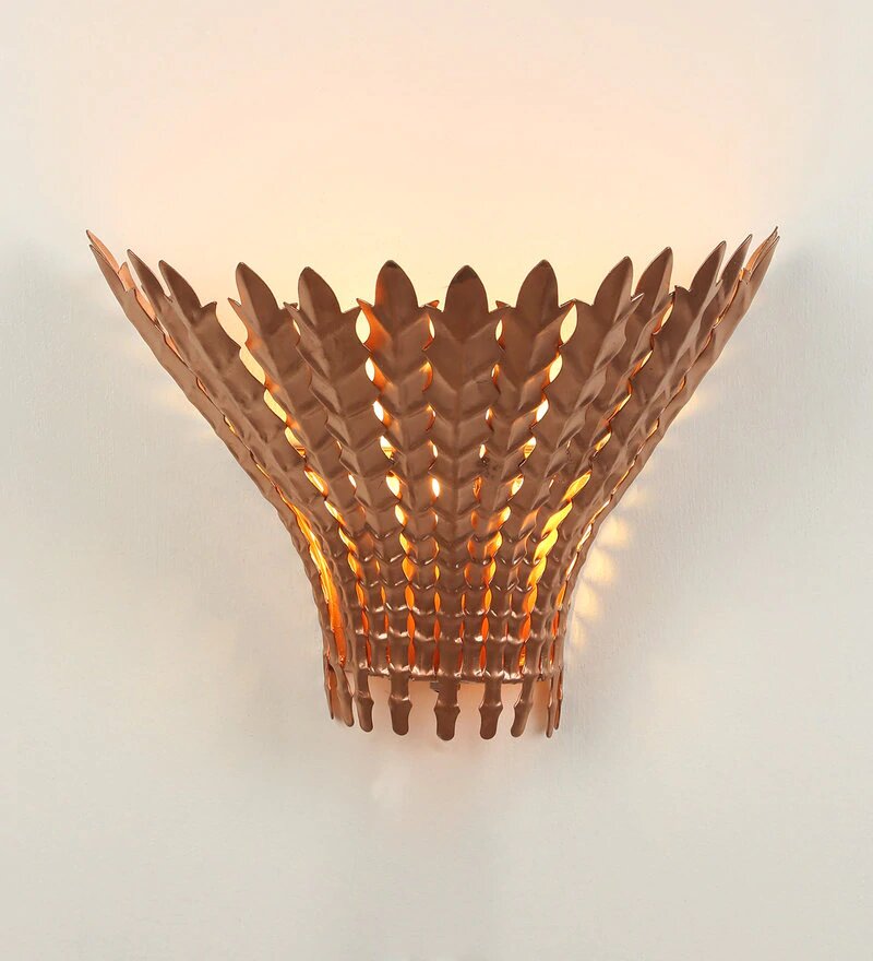 Mervin Antique Copper Metal Wall Light - Stello Light Studio