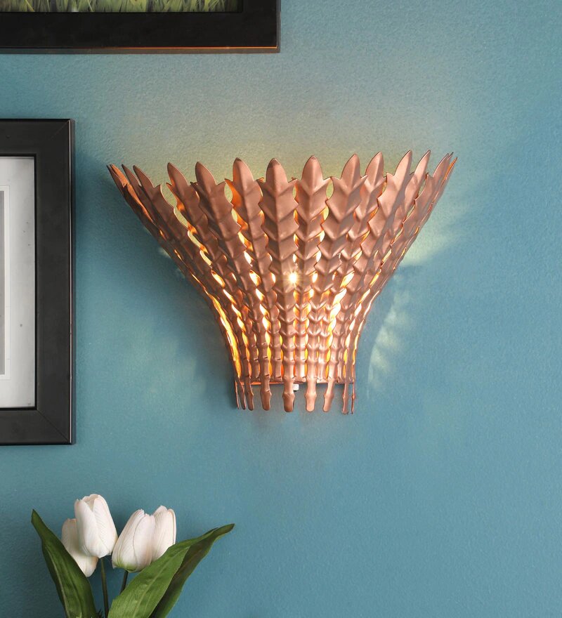 Mervin Antique Copper Metal Wall Light - Stello Light Studio