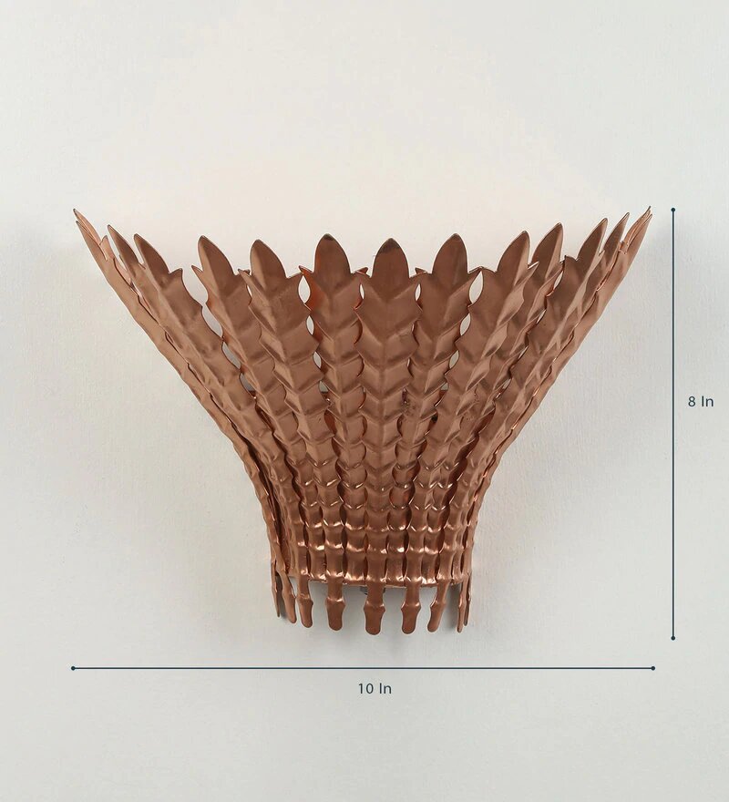 Mervin Antique Copper Metal Wall Light - Stello Light Studio