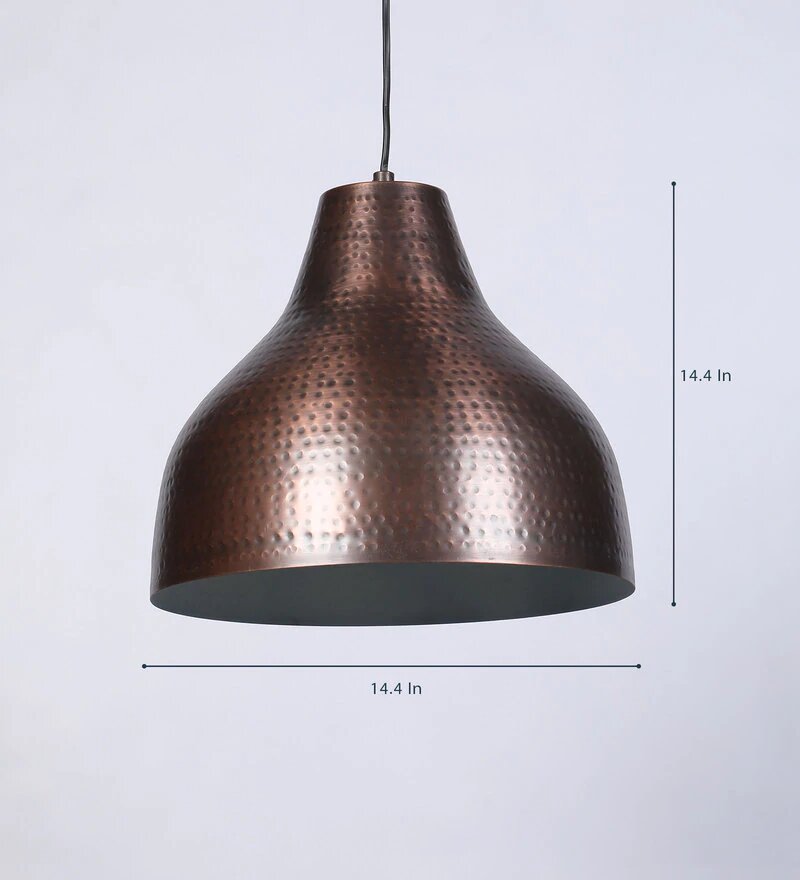 Wicker Antique Bronze Metal Hanging Light - Stello Light Studio