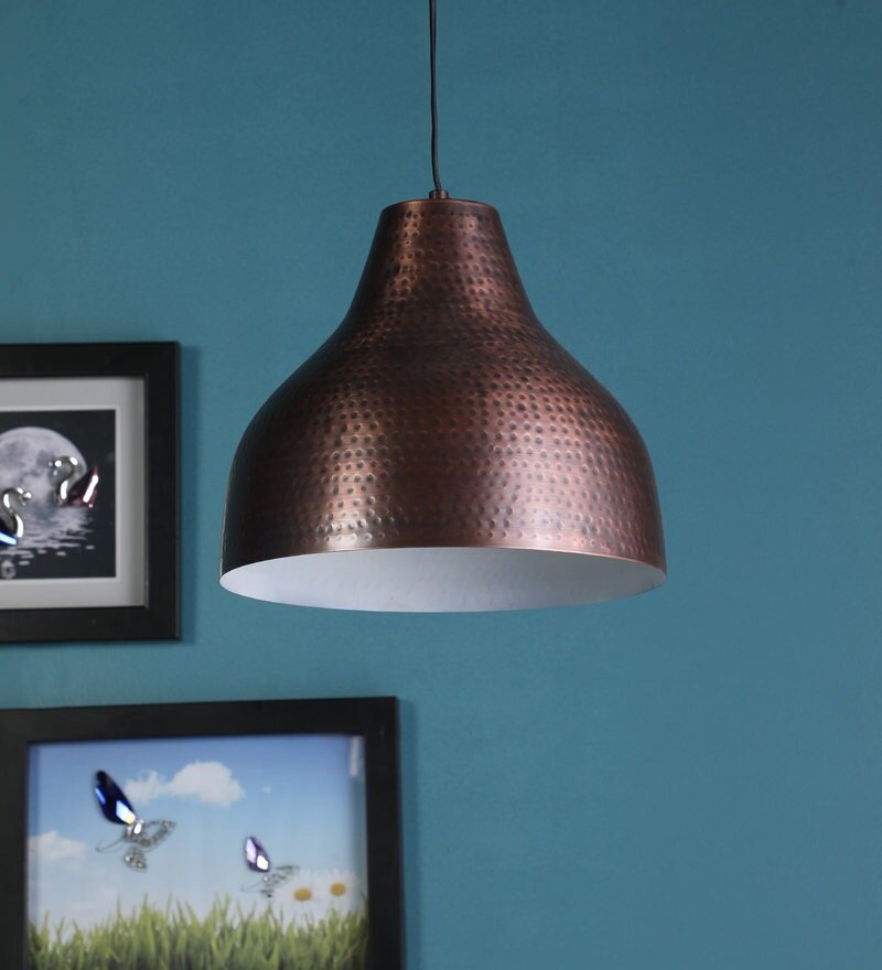Wicker Antique Bronze Metal Hanging Light - Stello Light Studio