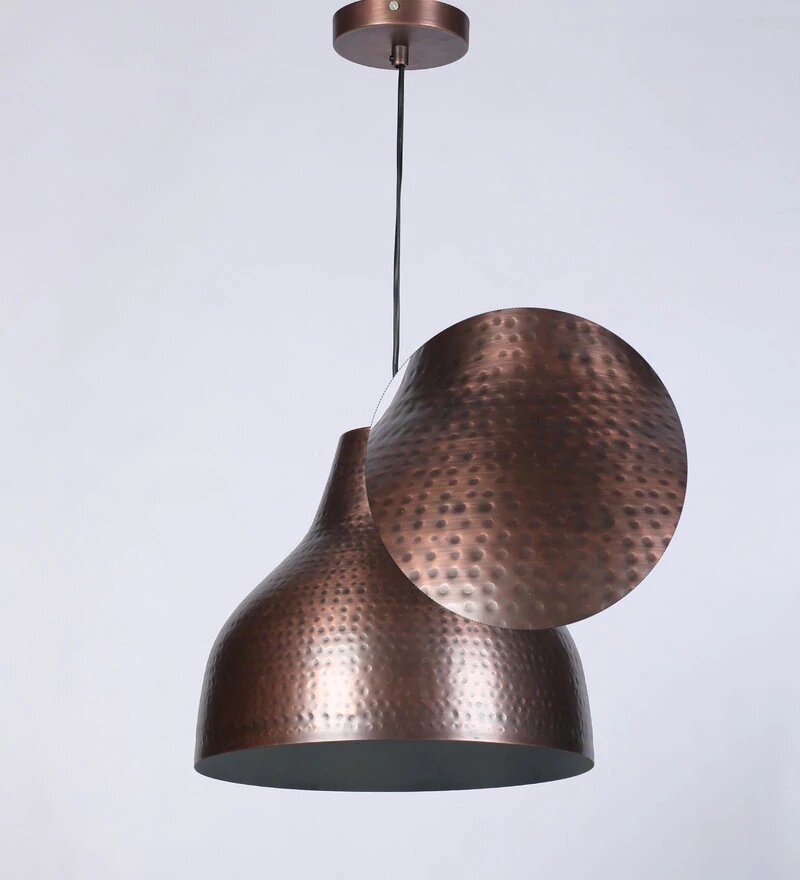 Wicker Antique Bronze Metal Hanging Light - Stello Light Studio