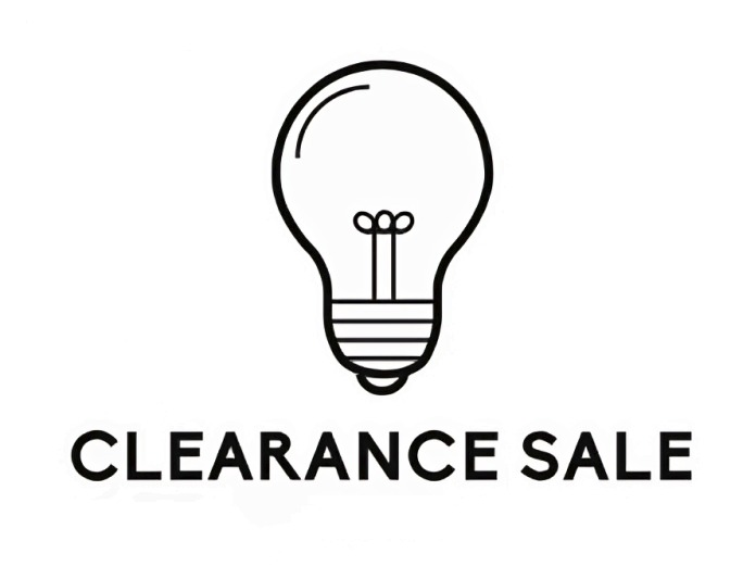 Clearance sale