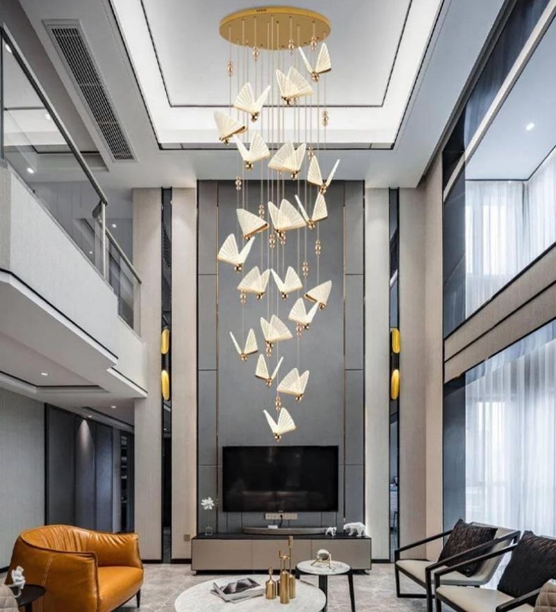 BUTTERFLY DOUBLE HEIGHT CHANDELIER