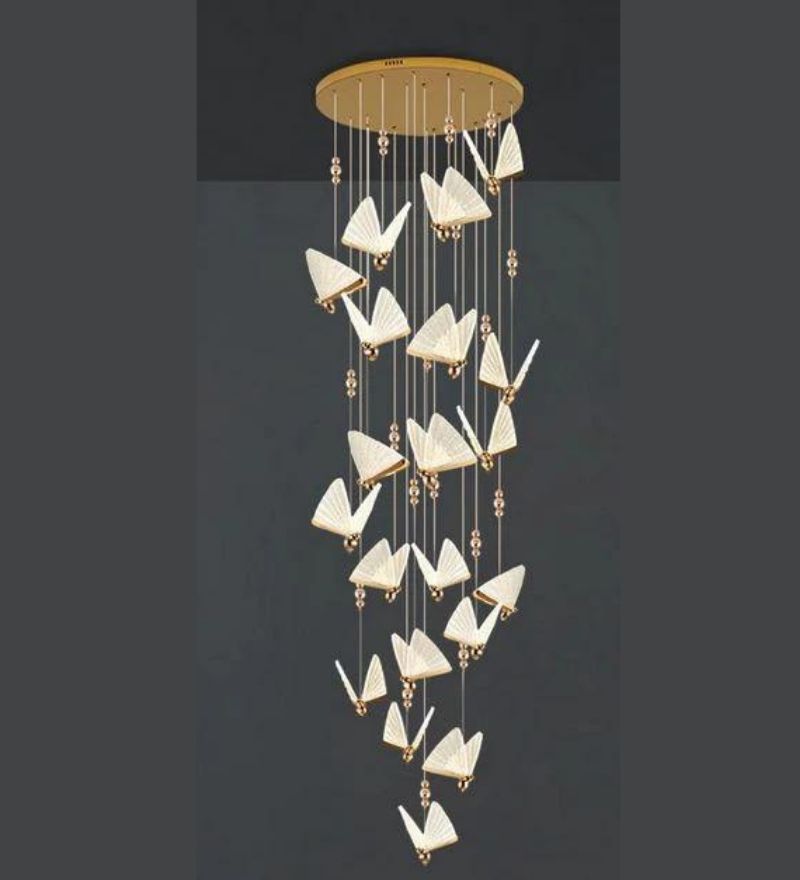 BUTTERFLY DOUBLE HEIGHT CHANDELIER