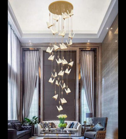 BUTTERFLY DOUBLE HEIGHT CHANDELIER