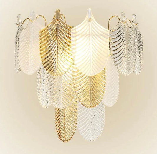 Leaf Glass Wall Light