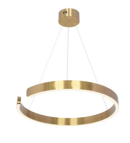 Stello C shape Gold ring LED chandelier