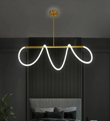 UNCUFFED MODERN LINEAR CHANDELIER SMALL