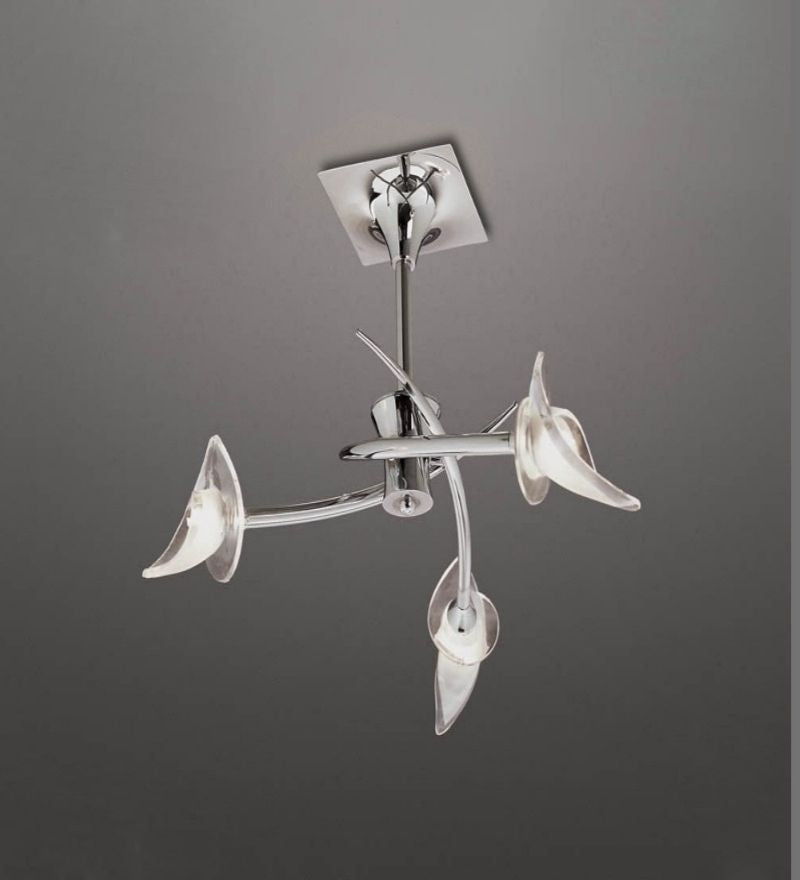 Flavia Chrome Ceiling - 3 Light