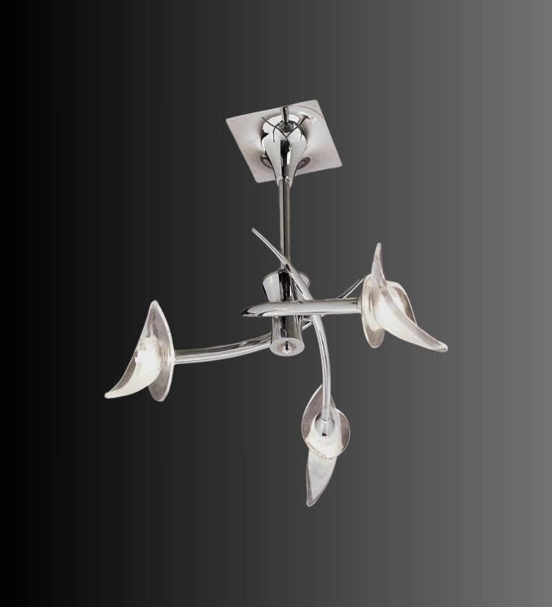 Flavia Chrome Ceiling - 3 Light