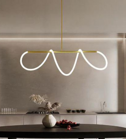 UNCUFFED MODERN LINEAR CHANDELIER SMALL