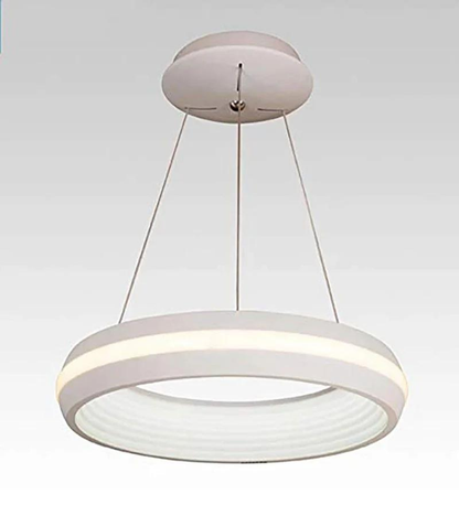 White Ring Chandelier