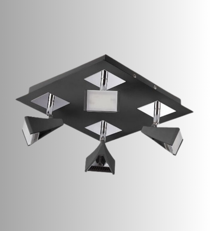 FILIPPO black square ceiling light