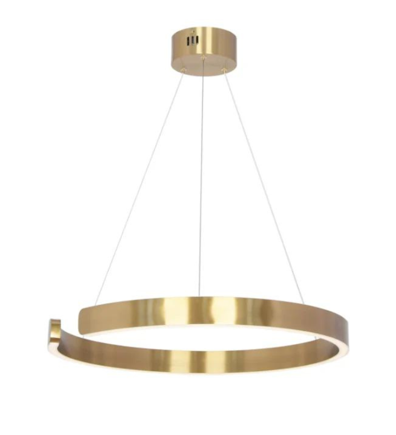 Stello C shape Gold ring LED chandelier