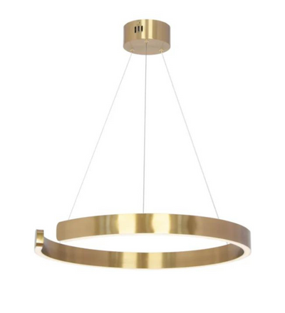 Stello C shape Gold ring LED chandelier