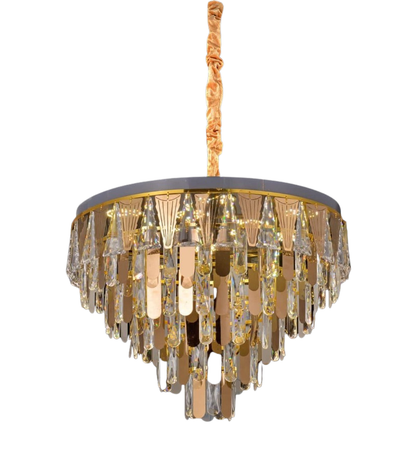 Stello Modern Round Crystal Chandelier - 50 CM