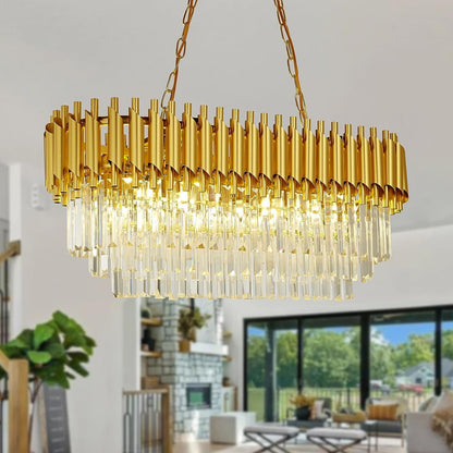 GOLD MAMBA LINEAR CHANDELIER