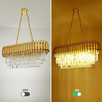 GOLD MAMBA LINEAR CHANDELIER