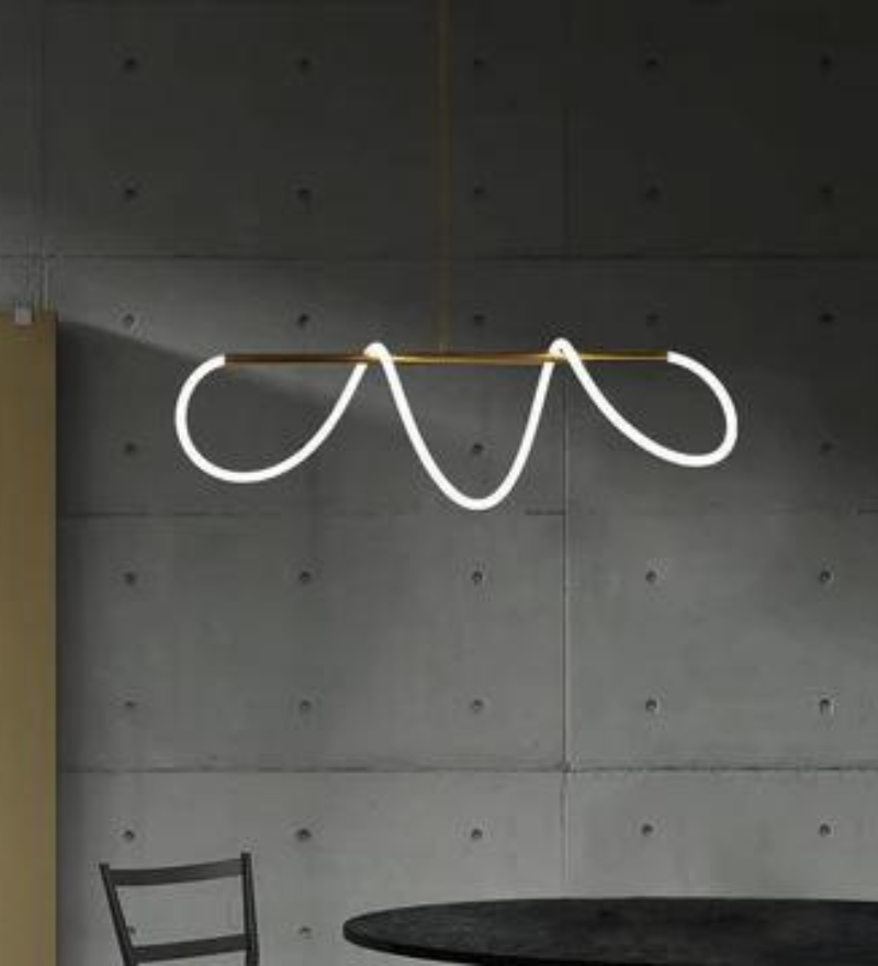 UNCUFFED MODERN LINEAR CHANDELIER SMALL