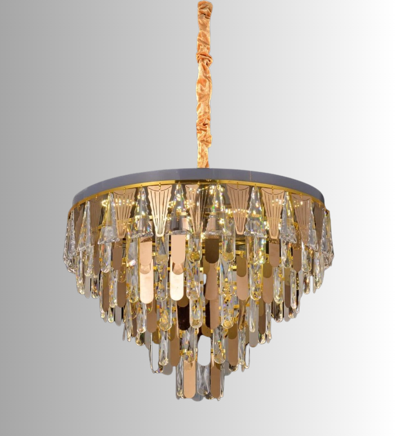 Stello Modern Round Crystal Chandelier - 50 CM