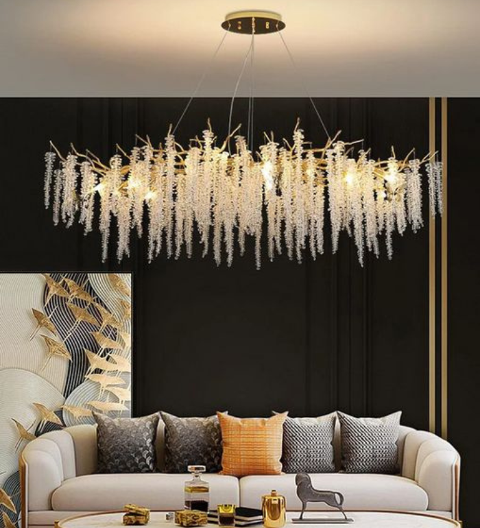 LUCIANO Modern Drop Linear Chandelier