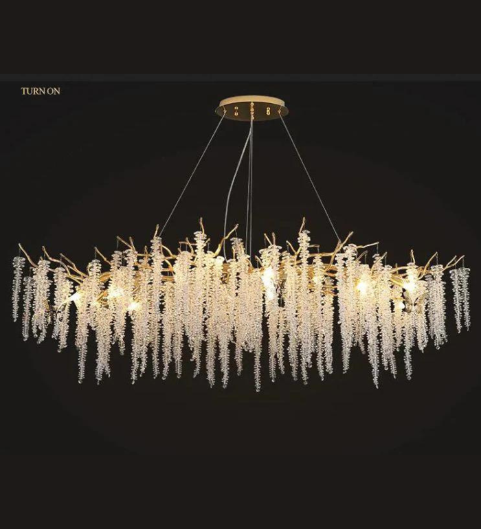 LUCIANO Modern Drop Linear Chandelier