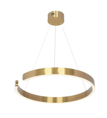 Stello C shape Gold ring LED chandelier