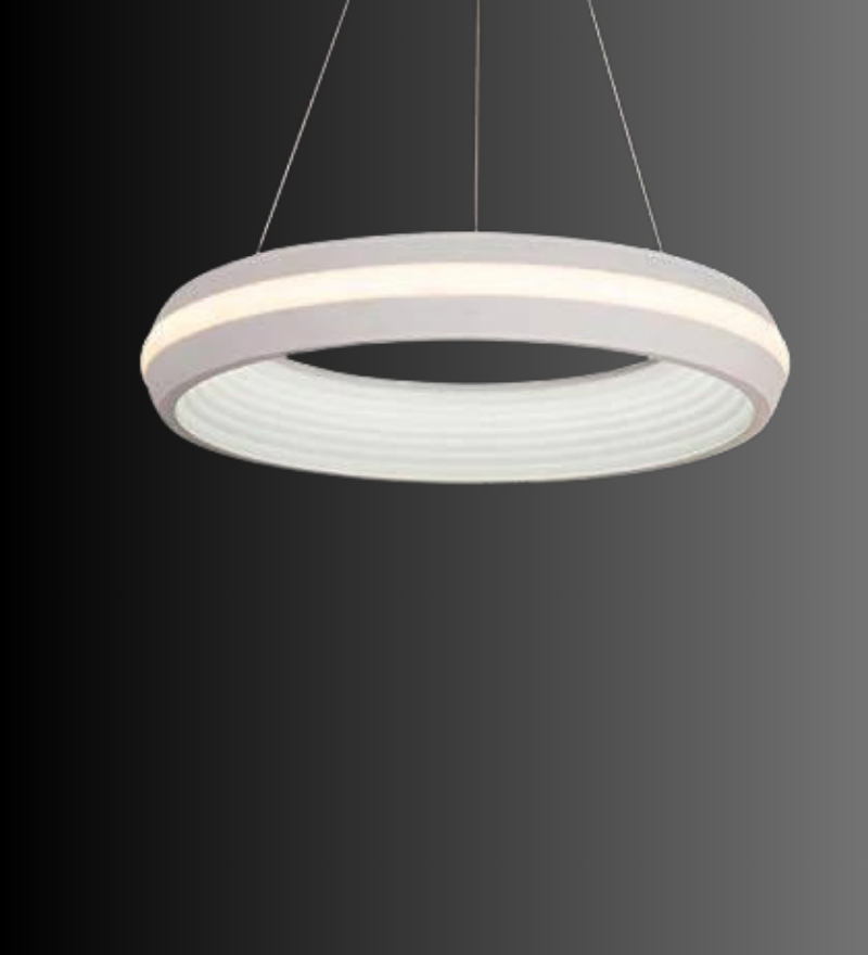 White Ring Chandelier