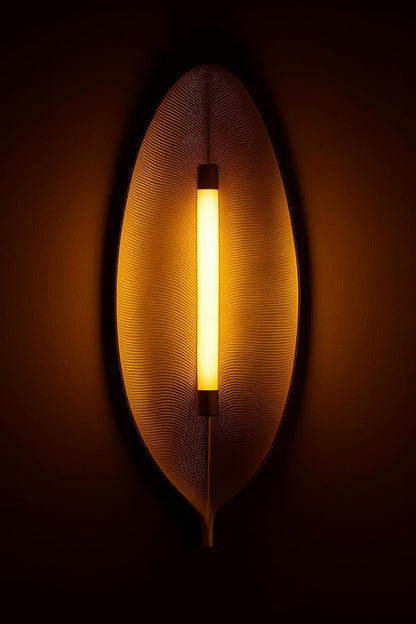 Gold Leaf Wall Light – Decorative Modern LED Sconce for Bedroom & Living Room