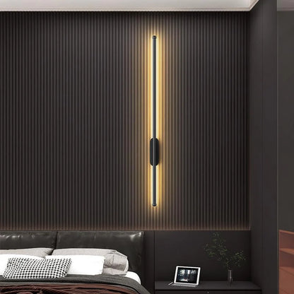 LED Black Long Modern Wall Light 80 cm